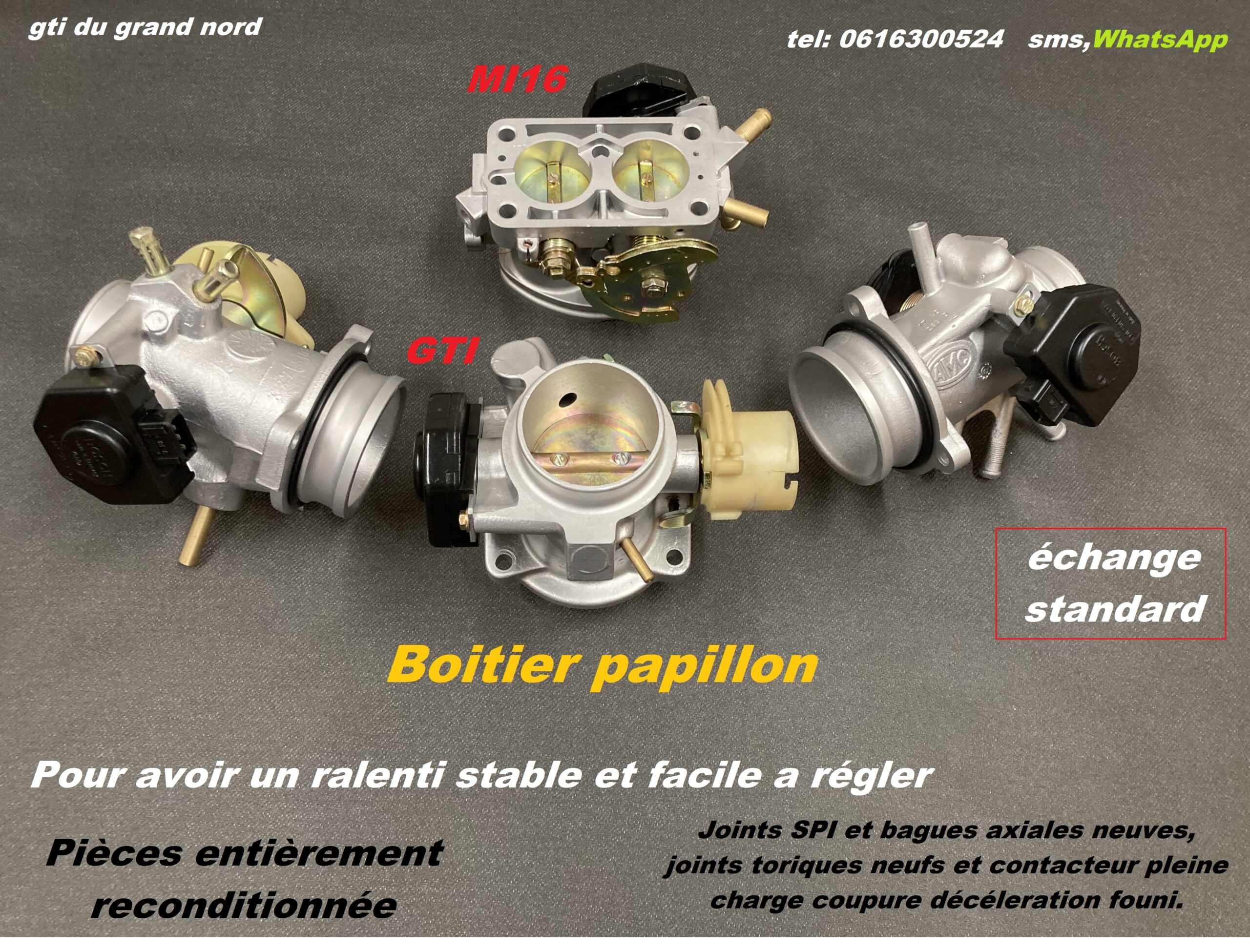 Boîtier papillon 205 gti